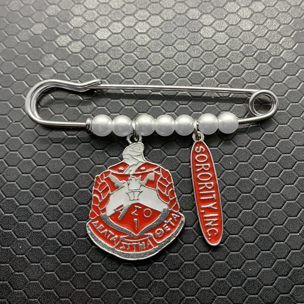 Популярная металлическая брошь с жемчугом в стиле Дельта DST | Украшения и