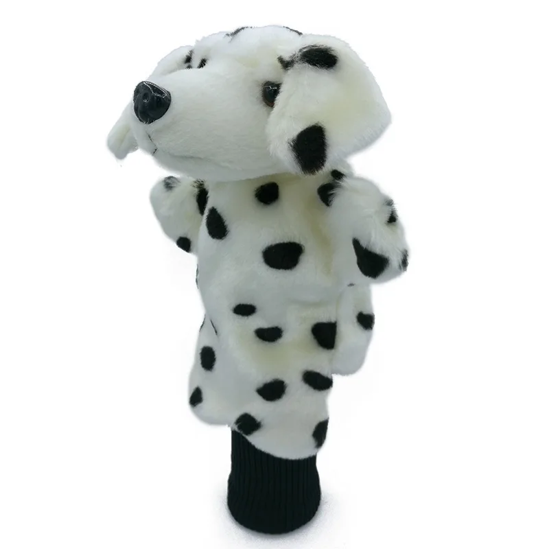 Mini Spotty Dog Golf Head Cover Fairway Hybrid Woods Headcover Cartoon Animal Mascot Novelty Cute Gift | Спорт и развлечения