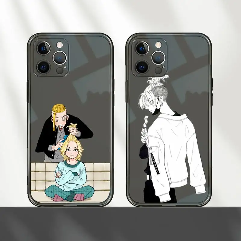 

Manga Tokyo Revengers anime Phone Case Transparent for iPhone 7 8 11 12 se 2020 mini pro X XS XR MAX Plus