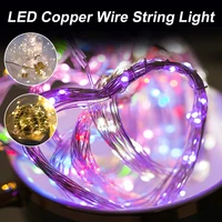 5m 10m 20m usb led holiday fairy lights waterproof led silver wire string with remote for christmas party wedding decoration