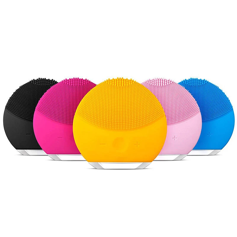Ультразвуковой силиконовый электрическая щетка для чистки лица звуковой
