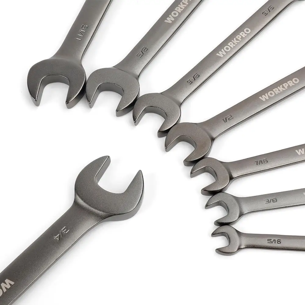 WORKPRO 8 шт. Гаечные Ключи Flex-head трещотка комбинированный гаечный ключ набор метрических/SAE Инструменты для ремонта дома