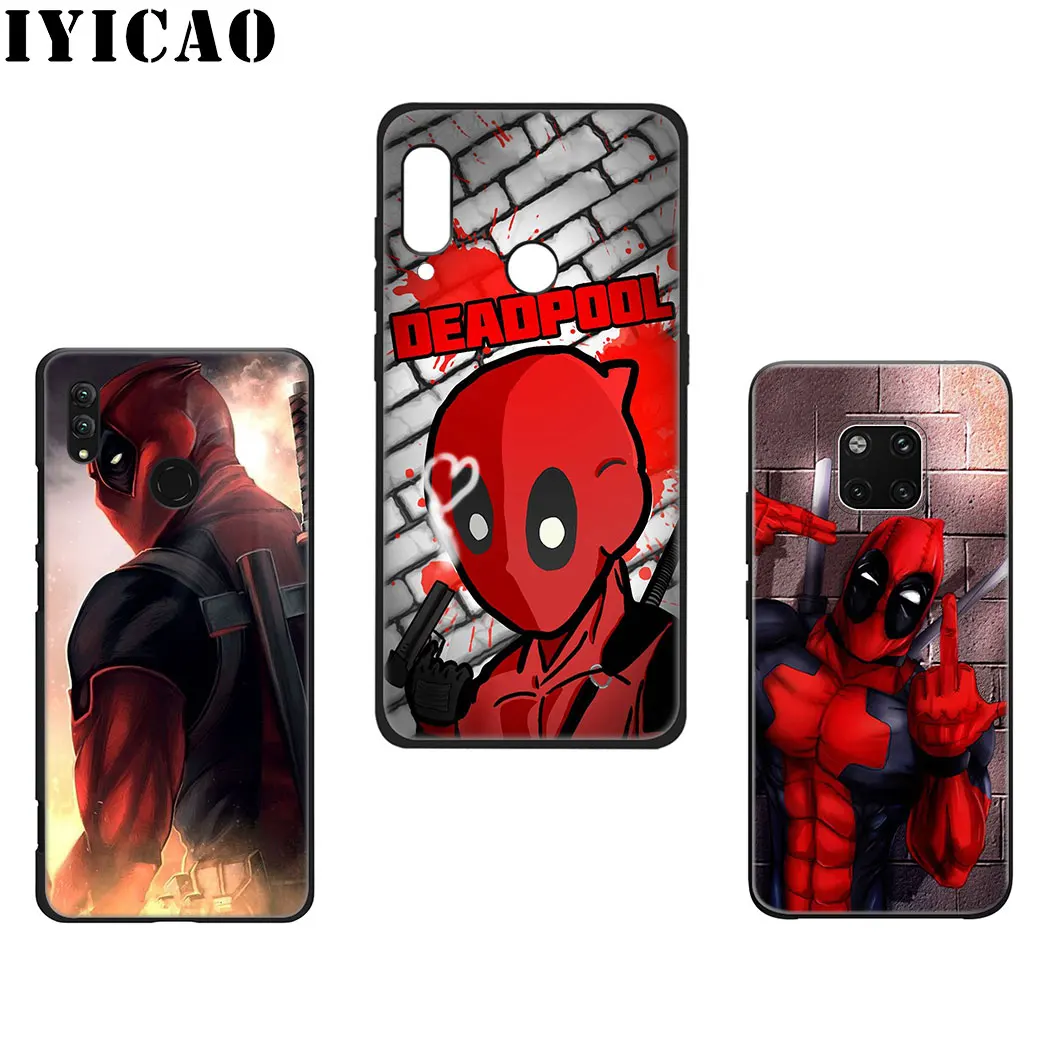 Мягкий силиконовый чехол MARVEL Deadpool для huawei mate 30 Pro Lite Y9 Prime P9 P8 |