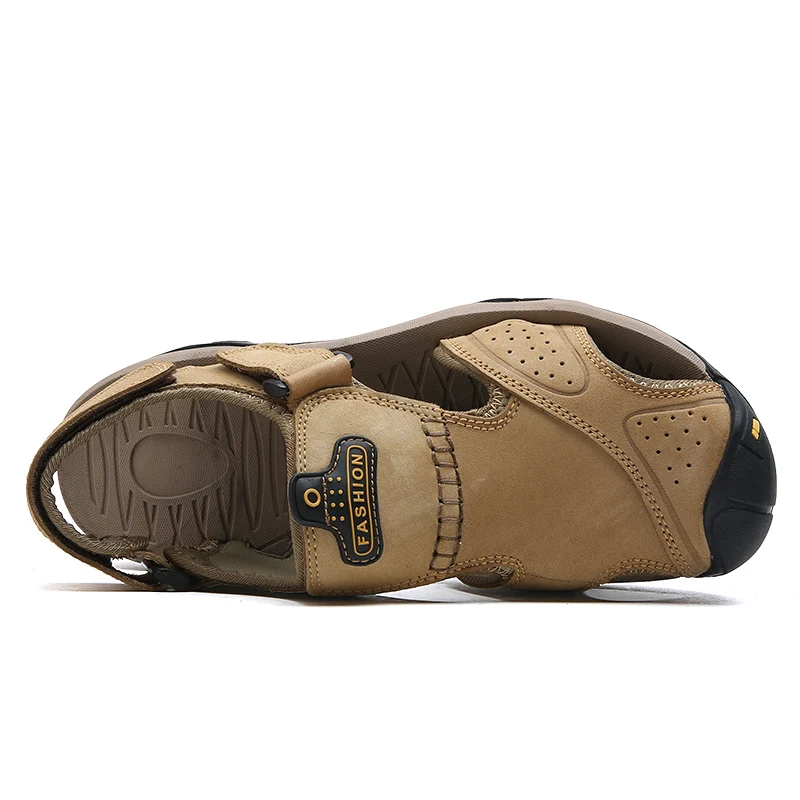 Новые мужские летние сандалии Нескользящая Повседневная модная мужская обувь с