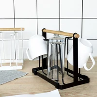 water draining cup holder household water cup rack living room kitchen organizer and storage glasses drying rack