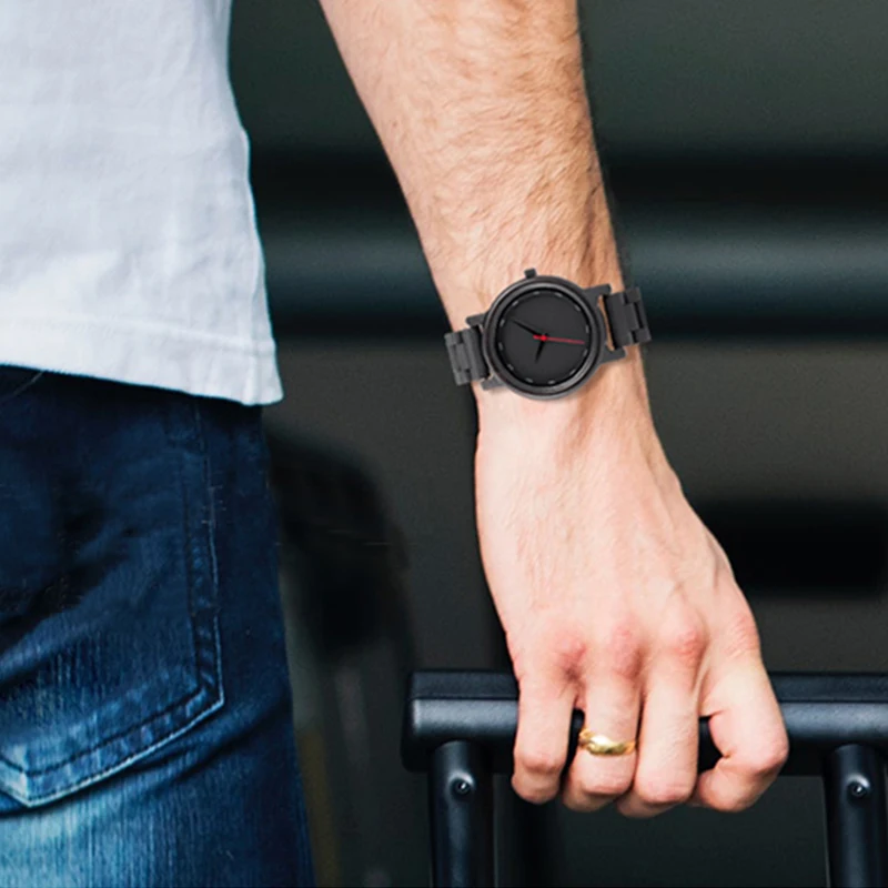 Reloj mujer BOBO BIRD деревянные часы мужские новые черные ремешки кварцевые Аналоговые