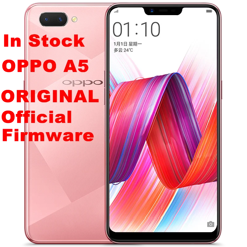 Смартфон Oppo A5 4G LTE Android 8 1 OTG 6 2 дюйма Snapdragon 450 ядер 1520x720 + 64 ГБ 13 МП|Смартфоны| |