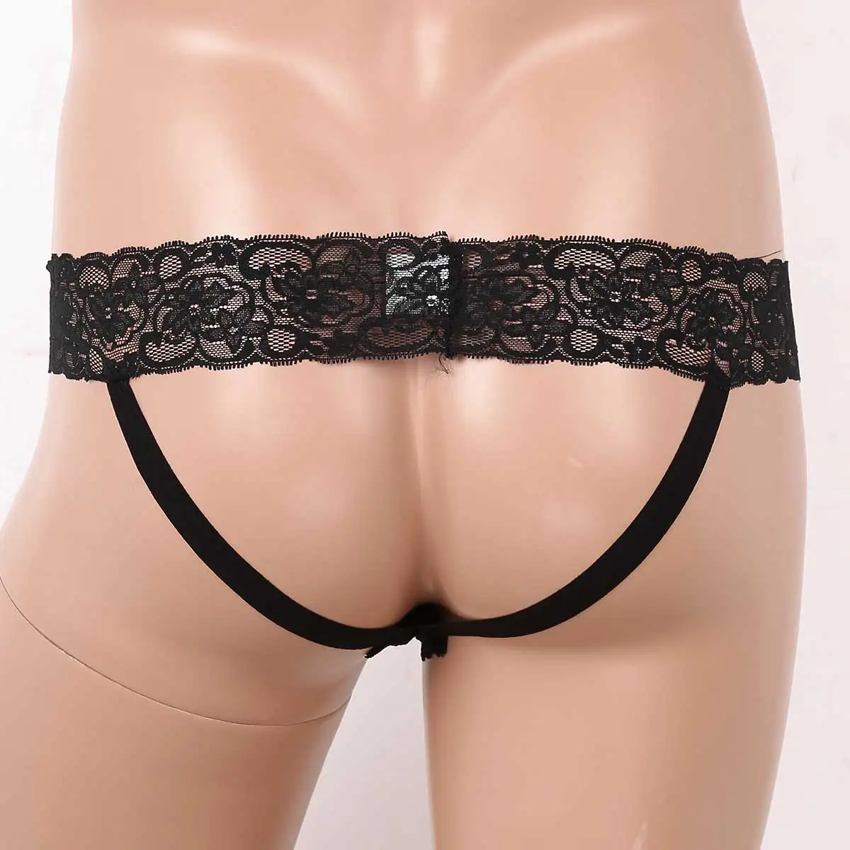 Мужское эротическое нижнее белье из прозрачной кружевной/искусственной кожи