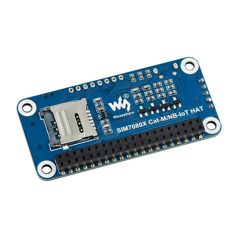Шляпа Waveshare NB-IoT/Cat-M(EMTC)/GNSS для Raspberry Pi основанная на SIM7080G применима по всему миру |