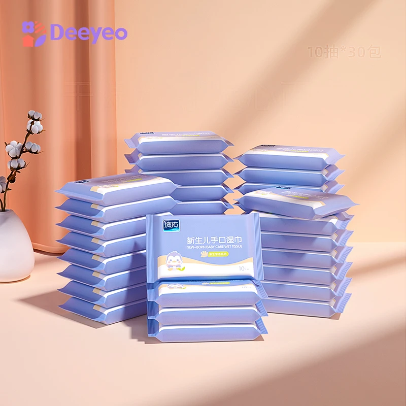 

Deyo Wet Paper Travel Wipes 3 Layer Virgin Wood Pulp Surface Cleaning Hand Mouth Care Tool Tissue Porta Toallitas Humedas 300pcs