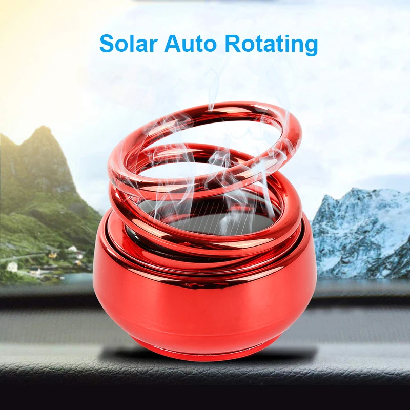

BaySerry Car Aromatherapy Solar Auto Rotating Solid for Car Air Freshener Auto Diffuser Interior Accessorie Car Perfume Ornament
