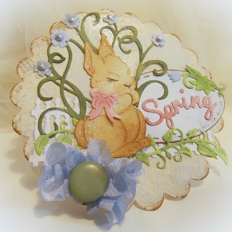 Форма для ножа кролика металлическая резки серебряная форма ремесла набор