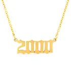 Золотое ожерелье с указанием даты рождения ювелирные изделия 2000 2001 2002 2003 2004 2005 женское ожерелье bf