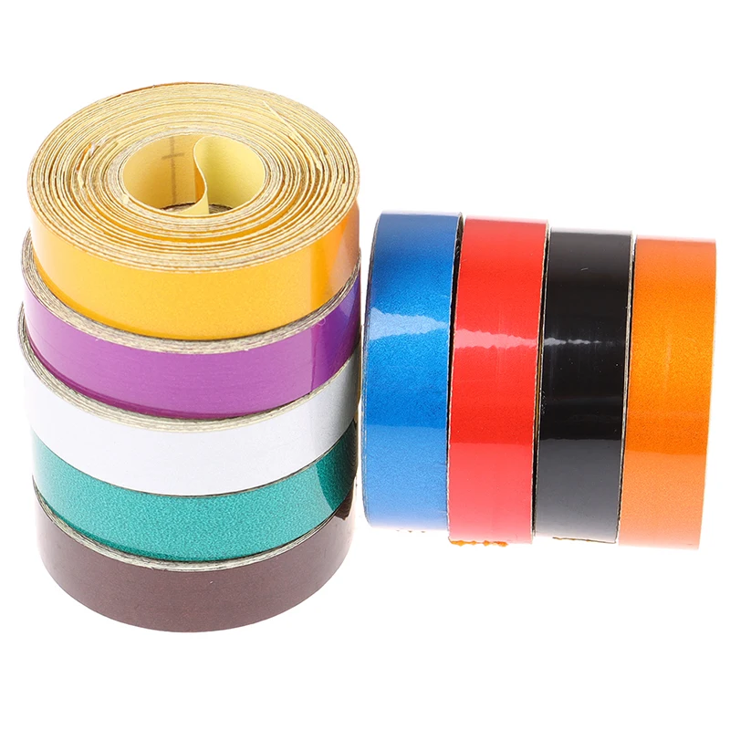 

1cm*5m Car-styling Night Magic Reflective Tape Automotive Body Motorcycle Decoration Car Sticker 9 Color Reflective Warning Tape