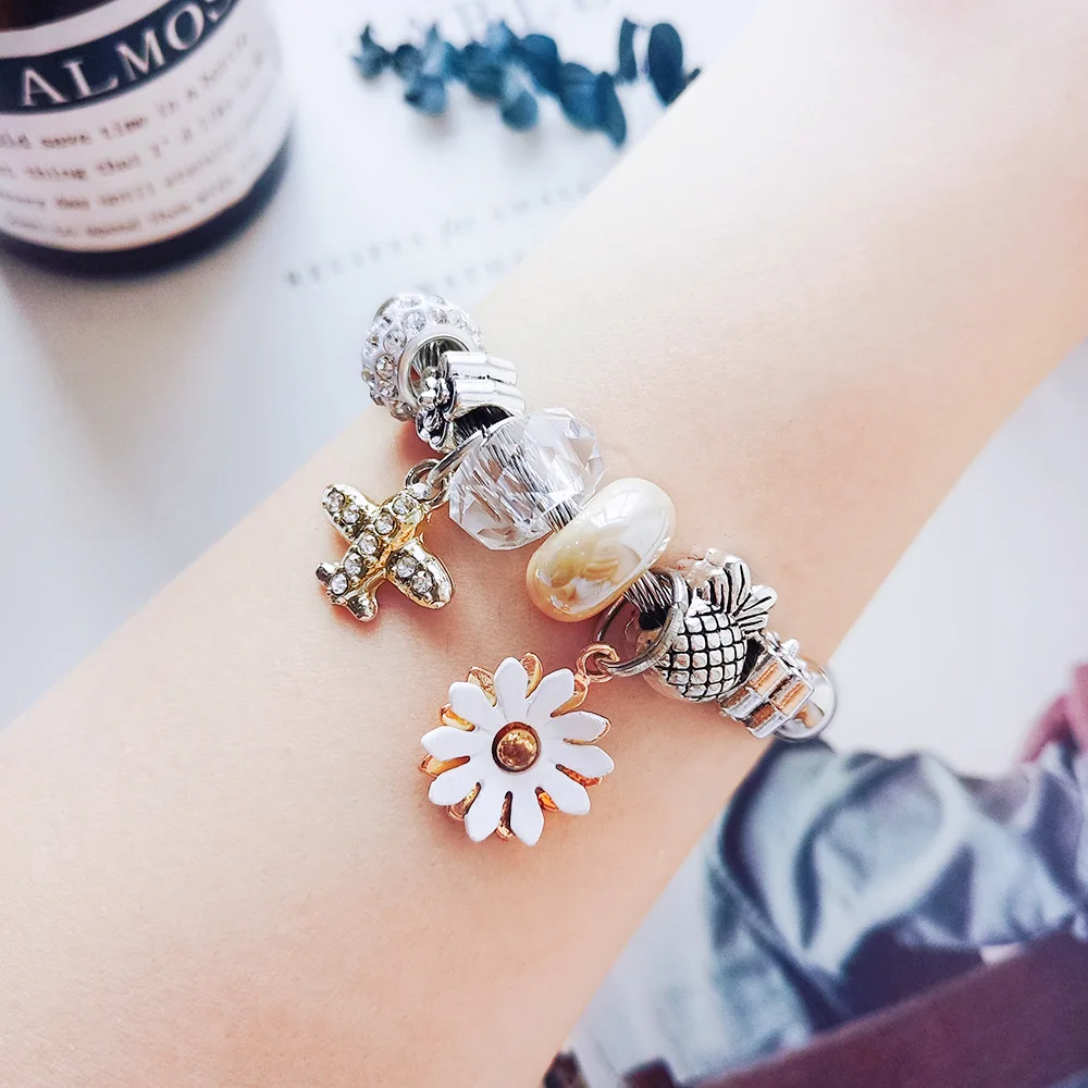 

2020 New Korean Vintage Stainless Steel Love Bracelet For Women Bohemian Handmade Adjustable Bangles Fashion Jewelry Accessory
