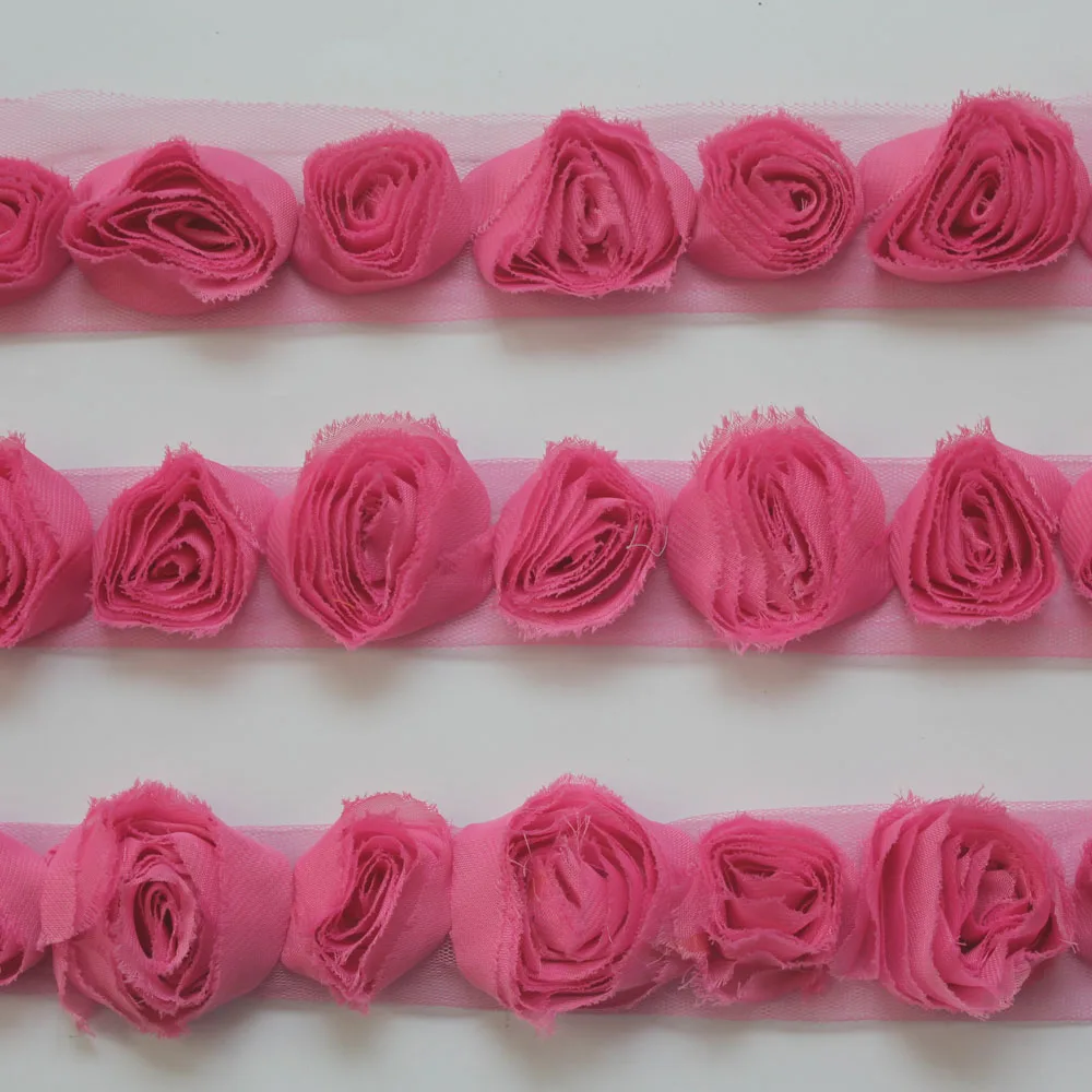 20 лет шифоновые потертые цветы для девочек аксессуары волос diy платья одежда