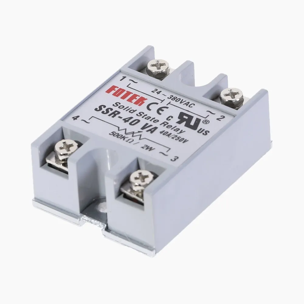 1 шт. твердотельный релейный модуль SSR-40VA 40A наружный контроль потенциометра вход 24-380VAC выход