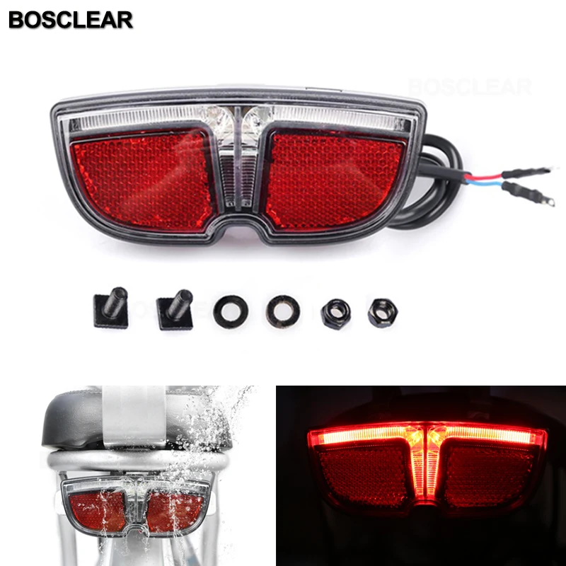 Electric Bike Bicycle Taillight Mountain Brake Indicator LED Rear Tail Light Warning Lamp Safety Night Cycling Accessory |