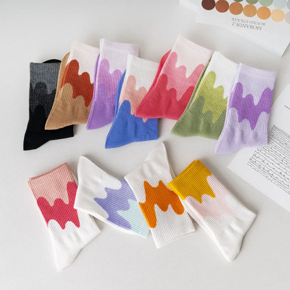 1 пара женские хлопковые гольфы 11 цветов | Женская одежда