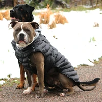 soft large dog clothes jacket waterproof outdoor pet clothing warm reflective dog clothes overall for medium large dogs bulldog