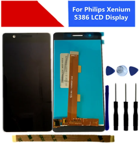 ЖК дисплей для Philips Xenium S386 + кодирующий преобразователь сенсорного экрана в сборе
