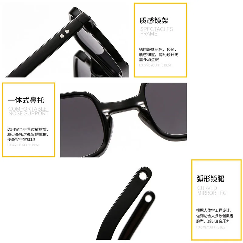 

Fashion Vintage Sunglasses Women Square Shape Brand Designer Colourful Shade for Men Transparent Frame Goggles Eyewear UV400