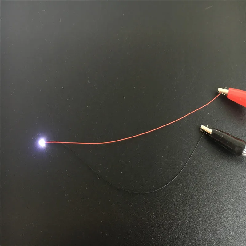 Cable Led SMD para modelo de tren HO N OO, 0402, 0603, 0805, 1206, l&iacute;nea roja y negra presoldada, Micro Litz, Diorama, 40 unids/lote-5