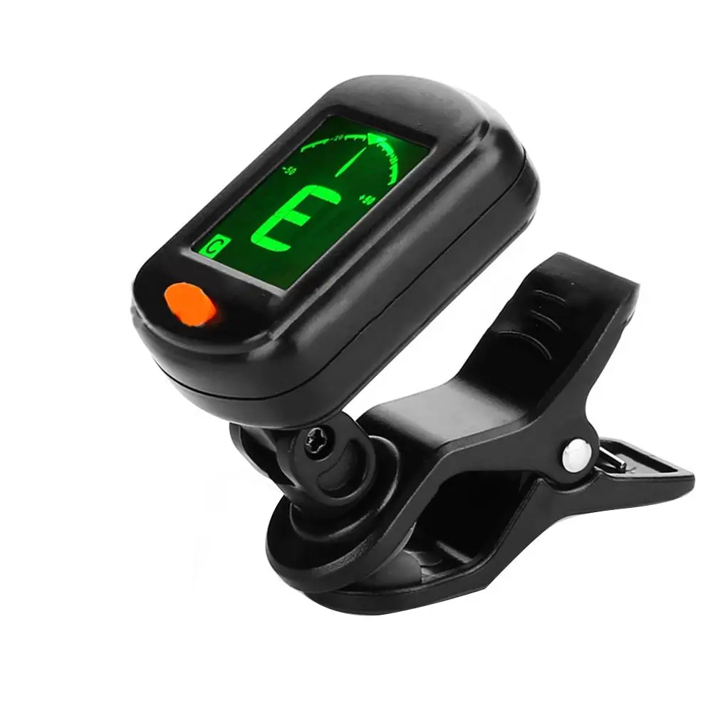 

AT-101 Digital Clip Type Electric Digital Guitar Tuner Foldable High Sensitivity Rotating Clips Guitar Music Accessory