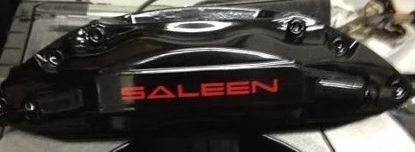 

For SALEEN 8 X Brake Caliper Hi-Temp Vinyl Decal Sticker ANY COLOR Car Styling