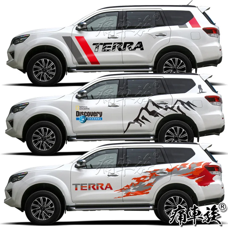 

Автомобильные наклейки для Nissan TERRA 2012-2020, автомобильные наклейки, внешние декоративные наклейки для кузова, персонализированные пользовательские наклейки