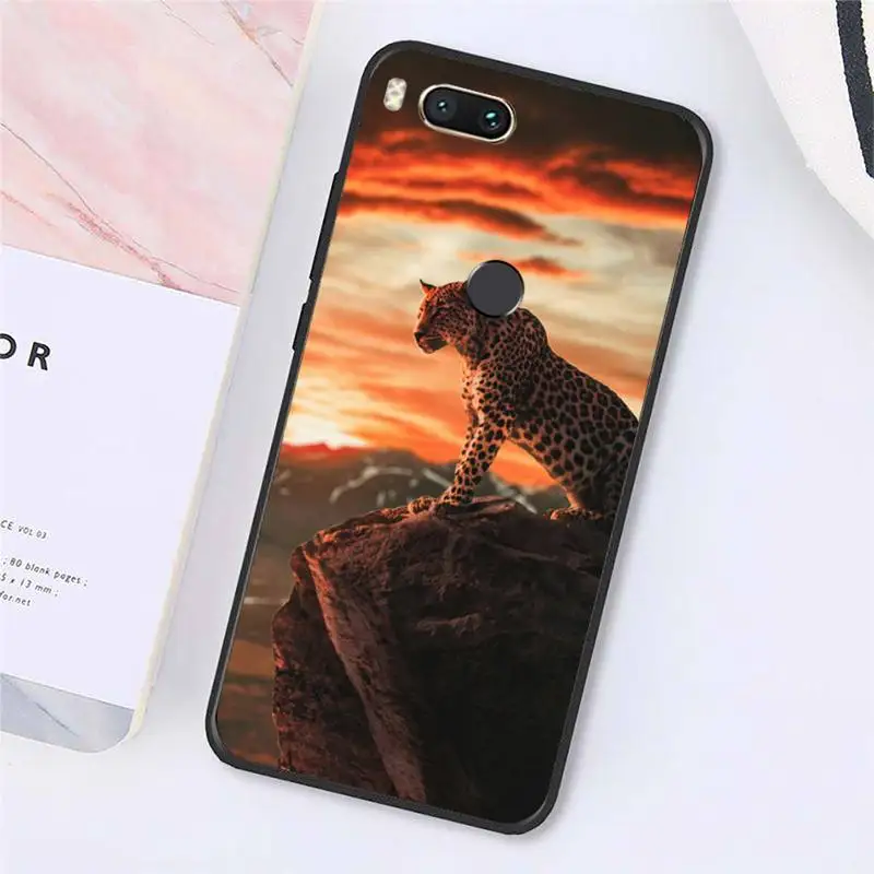 

cheetah grassland horror animal Phone Case For Xiaomi Redmi note 7 8 9 t k30 max3 9 s 10 pro lite Luxury brand shell funda coque