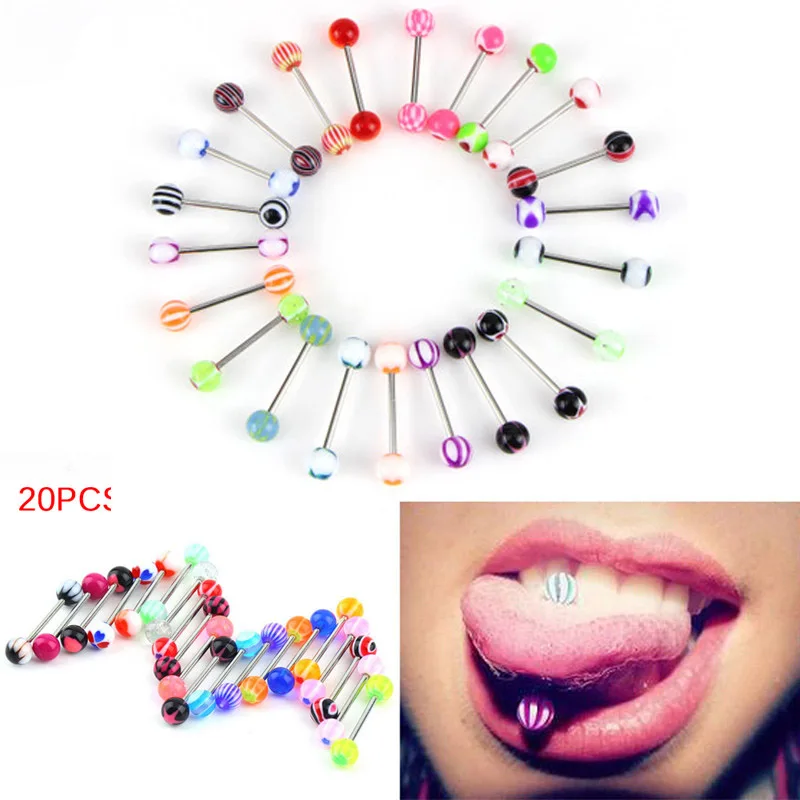 20 шт смешанных цветов модные кольца с язычком колокольчики для пирсинга
