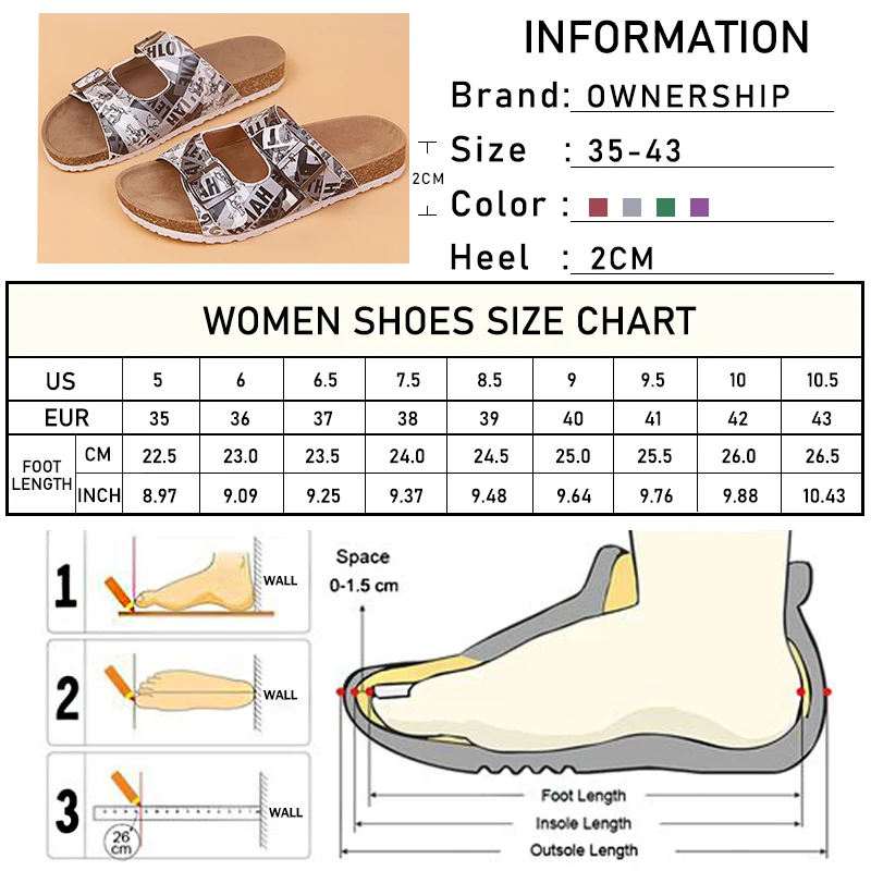 

2020 Women Slippers Graffiti Female Gladiator Slides Women's Buckle Flats Ladies Casual Beach Women's Summer Footwear Plus Size