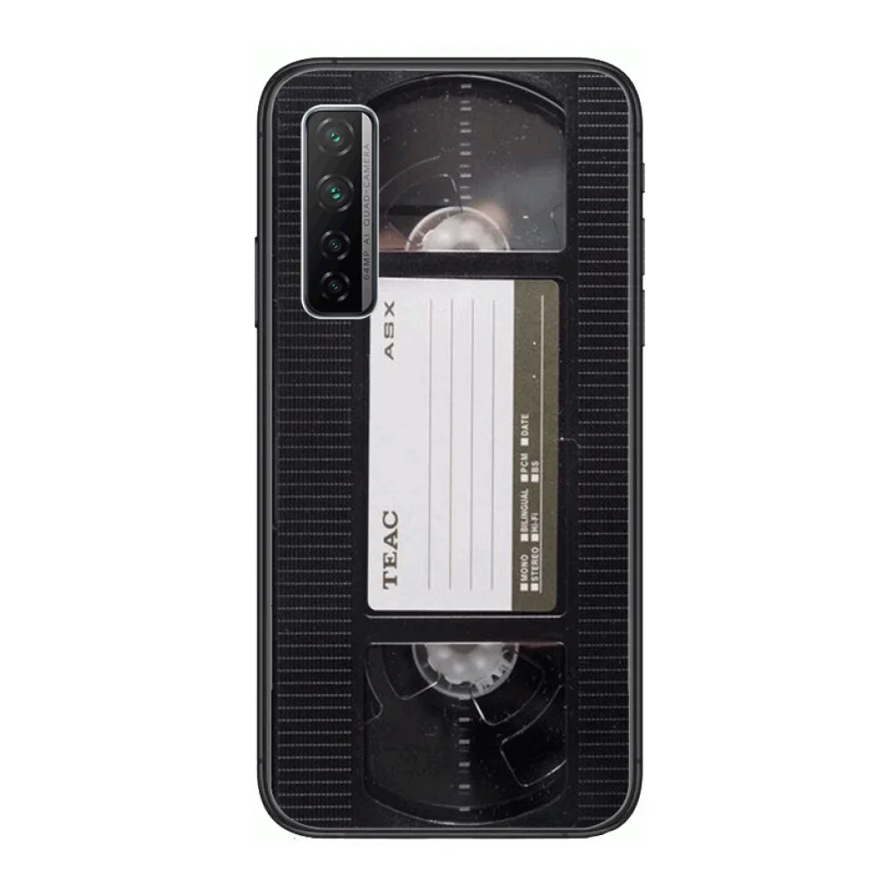

Retro audio tape Phone Case For Huawei Nova p10 lite 7 6 5 4 3 Pro i p Smart ZBlack Etui 3D Coque Painting Hoesje