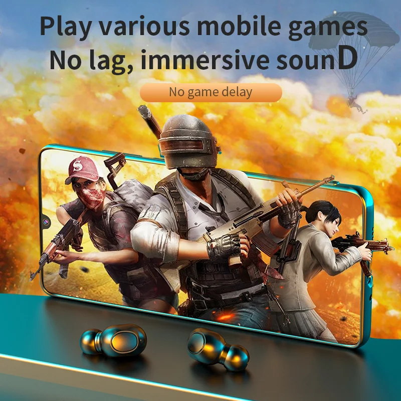 

TWS Wireless Bluetooth 5.0 Earphone for Xiaomi Airdots Honor Sports Headset 9D Stereo Earbuds Headphones for Huawei Lenovo Vivo