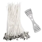 Фитиль для свечей, хлопок, 10 см, 100 шт.