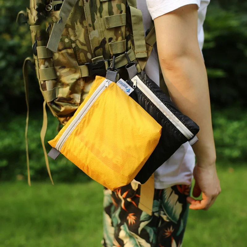 

Outdoor Waterproof bag Swimming bag pouch for camping hiking with hook zipper storage bag 4 colors Pocket Pouch