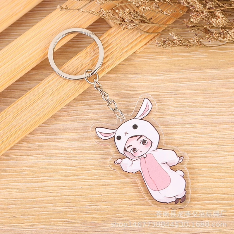 Высококачественный Женский милый мультяшный Kpop акриловый брелок для ключей