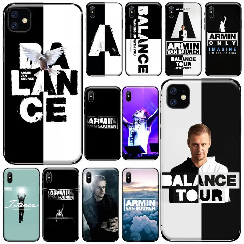 

Armin van Buuren music DJ Record producer Phone Cases for iPhone 11 12 pro XS MAX 8 7 6 6S Plus X 5S SE 2020 XR Soft silicone