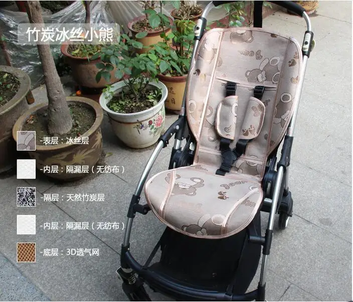 Слоновая кость Летний матрас для коляски BUGABOO bee3 bee+ bee дышащий коврик для коляски bbay подушка для детской коляски Аксессуары для коляски - Цвет: Слоновая кость