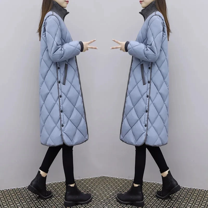 Женская осенне-зимняя новая пуховая куртка 2021, Женская Корейская Свободная куртка средней длины с хлопковой подкладкой, куртка с подкладко... от AliExpress RU&CIS NEW