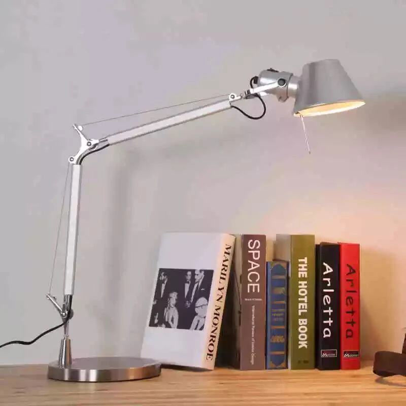 구매 긴 스윙 암 책상 램프 Led 테이블 램프 사무실 Led 독서 빛 홈 램프 국 Led 책상 램프 클립