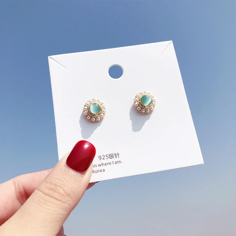 Fashion Korean Elegant Women Pearl Opal Earring 2019 New Wedding Statement Jewelry Christmas Gift | Украшения и аксессуары