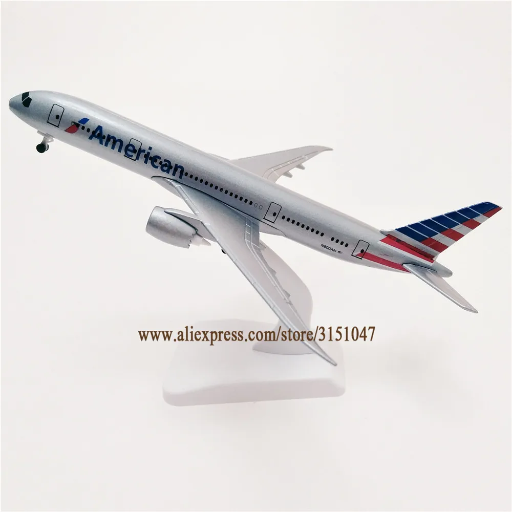 20 см сплав металла Air American Airlines Boeing 787 B787 Airways модель самолета Модель Стенд литье