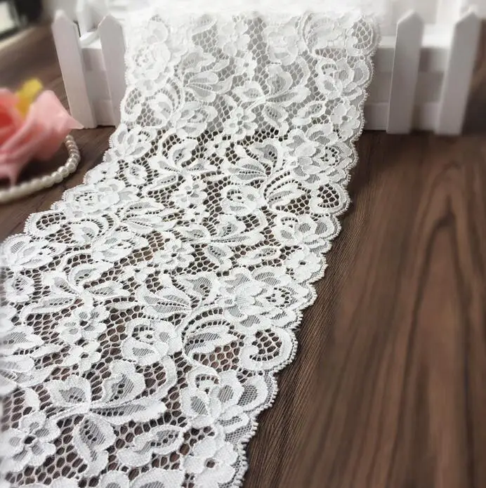 Белые кружевные эластичные подвязки шириной 18 см 2019 | Дом и сад