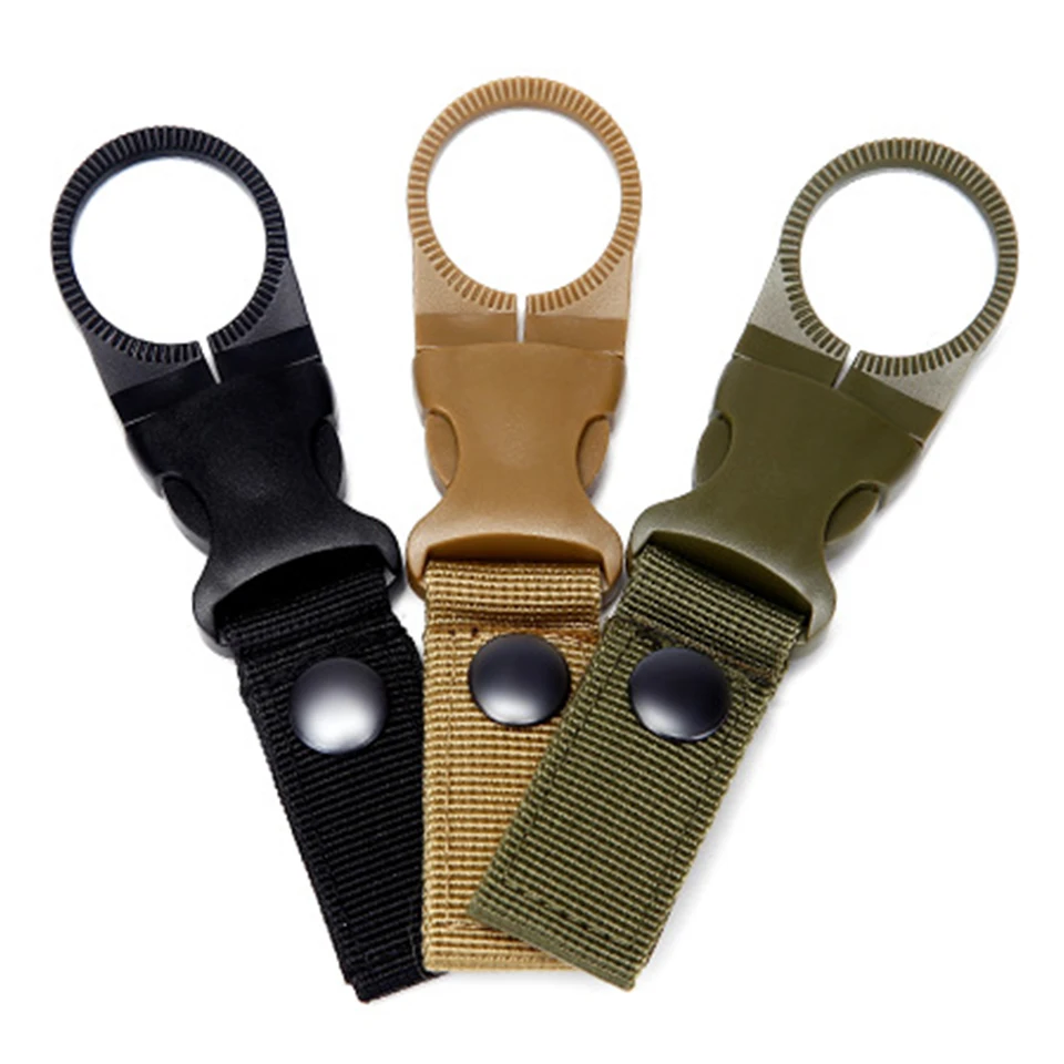EDC Тактическое Военное Снаряжение нейлоновый карабин бутылка воды Держатель