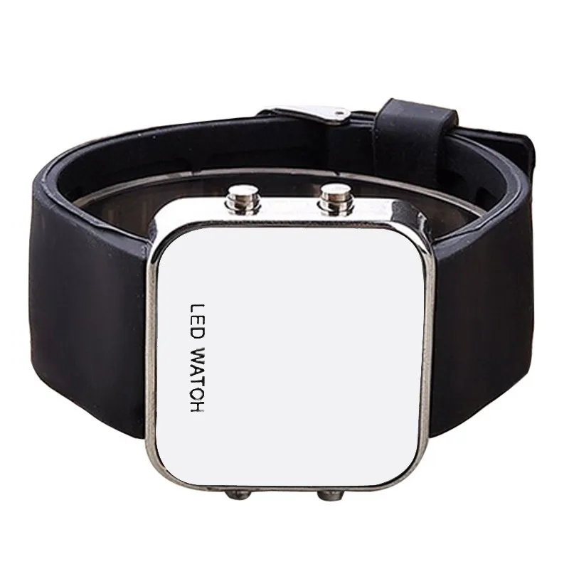 Fashion Mirror Watches Women Men LED Digital Electronic Sports relogio de led masculino montre homme | Наручные часы