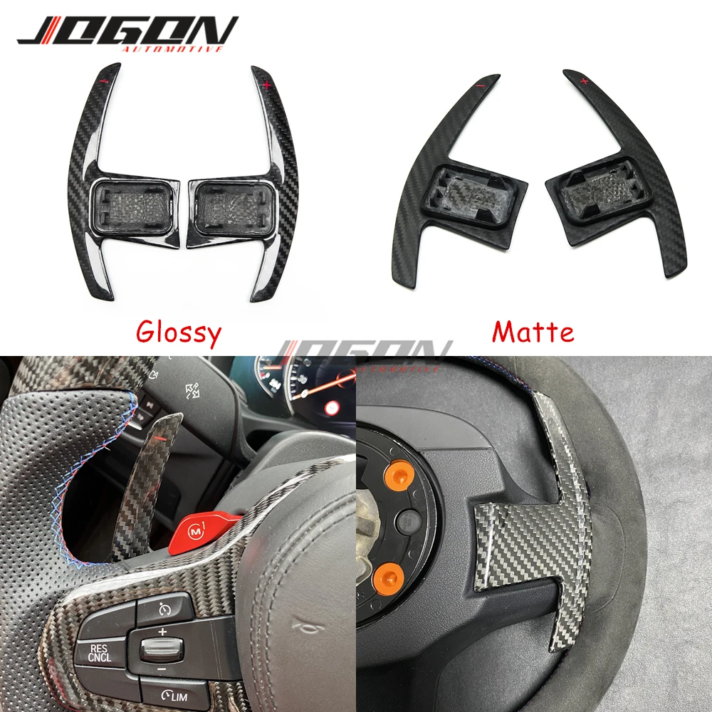 preço Substituir A Fibra De Carbono Seco Paddle Shifter Para Bmw X3m X4m M5 Z4 F97 F98 F90 G29 2019 + Extensão Do Volante Carro Acessórios