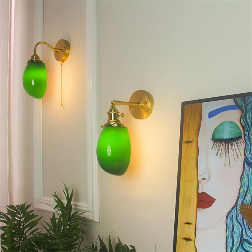 Скандинавские винтажные Настенные светильники в виде капель воды для спальни