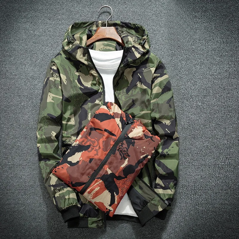 2019 Мужская камуфляжная куртка осень весна военные куртки бомбер тактическое
